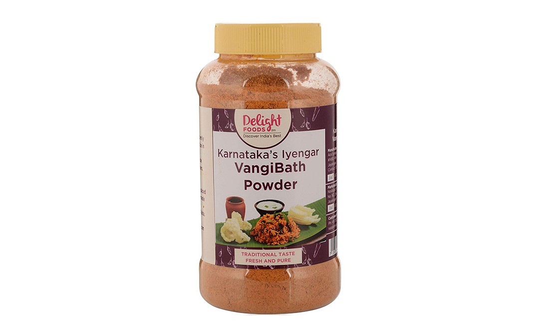 Delight Foods Karnataka's Iyengar Vangi Bath Powder   Plastic Jar  250 grams